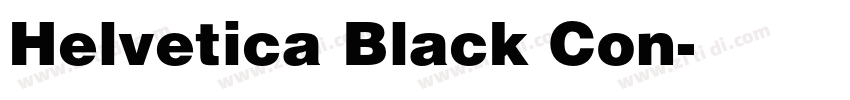 Helvetica Black Con字体转换